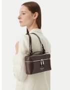 Emporio Armani чанта за рамо от естествена кожа с двоен цип - модел 0000306429994_NOSIZE - кафява