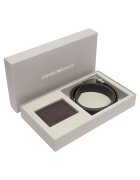 Emporio Armani комплект колан и портфейл от естествена кожа с метална катарама