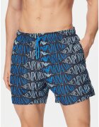 Emporio Armani Мъжки бански шорти - многоцветни - полиестер - лого принт