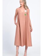 Eranthe V323P Loose V-neckline Dress