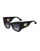 Etro Слънчеви очила Butterfly с градиента - Черен