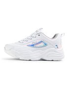 Fila Скосени спортни обувки Skye от еко кожа - Черен/Сребрист