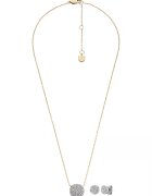 Fossil Колие и обеци с кристали