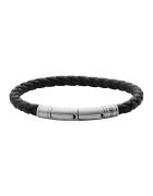 Fossil Сплетена кожена гривна