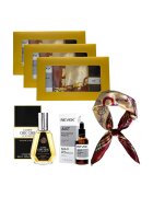 Fragrance World 3 x Комплект Elysa – Серум Revox Хиалуронова киселина 5% 30мл - Парфюмна вода Classy Chic Girl 50мл - Сатенен крем шал