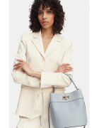 Furla дамска чанта от естествена кожа тип bucket с регулируема дръжка и метален детайл