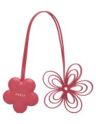 Furla ключодържател от естествена кожа с декоративни флорални висулки