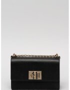Furla Кожена чанта 1927 с презрамка-верижка - Черен