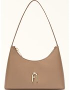 Furla Кожена чанта за рамо с метално лого - - 16 x 24 x 6 см