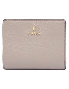 Furla портфейл от естествена кожа с цип и златисто метално лого