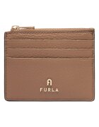 Furla портфейл от естествена кожа със слотове за карти и цип
