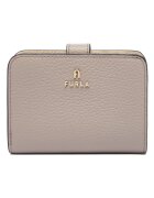 Furla портфейл от естествена кожа със закопчаване с цип и метално лого