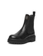 G STAR RAW Дамски ботуши EO-DAMLA-25FW26 - естествена кожа - ластични ленти - черни