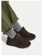 G STAR RAW Дамски кецове кафява велурена кожа