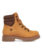 G STAR RAW Детски боти - естествена кожа - кафяви - подплатен интериор - дебела подметка