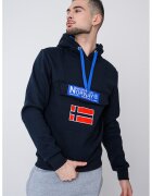 Geographical Norway Худи Gadrien с лого - Червен/Ултрамарин синьо/Кралско Синьо