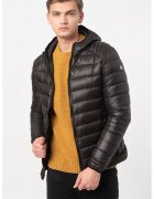 Geographical Norway Капитонирано зимно яке Abou с качулка - Черен