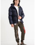 Geographical Norway Подплатено зимно яке Bodir с цип - Оранжев/Тъмносин