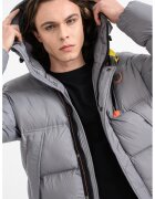 Geographical Norway Подплатено зимно яке Bodir с цип - Пепеляво сиво