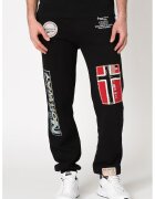 Geographical Norway Спортен панталон Myer с апликации лого - Червен/Черен/Сив