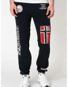 Geographical Norway Спортен панталон Myer с апликации лого - Червен/Сив/Тъмносин