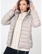 Geographical Norway Зимно ватирано яке Atichoko с качулка - Тъмнобежово