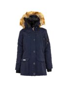 Geographical Norway Зимно яке - Geographic Norway - водоустойчиво - със сваляща се качулка - тъмносиньо - полиамид