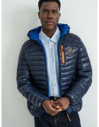 Geographical Norway Зимно яке с джобове с цип Briout - Мандарина/Тъмносин