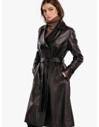 Gerali Tailoring Дамски тренч от естествена кожа - модел кожен тренч