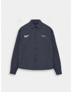 Giesto Мъжка риза в цвят въгленово сиво от памук - regular fit
