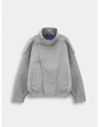 Giesto Мъжко светлосиво яке с цип - regular fit