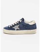 GOLDEN GOOSE Кожени спортни обувки Hi Star - Черен/Сребрист