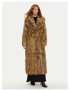 GUESS BY MARCIANO Дамско палто - изкуствена кожа - кафяво - 34% полиестер - 33% модакрил - 33% акрил