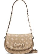 Guess Carrie Logo HWGP9898200-BSG Дамска чанта за през рамо / ръчна чанта - бежова - екологична кожа