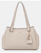 Guess Дамска чанта EVIE - бежова - екологична - 41x25x15см - 3 отделения