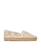 Guess Дамски мокасини - синтетичен материал - бели