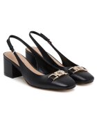 Guess Дамски сандали - BLACK FLTCDE LEA05 - естествена кожа