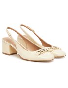 Guess Дамски сандали - IVORY - екологична кожа - ток