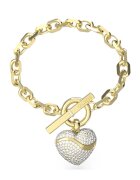Guess Гривна от неръждаема стомана със сърцевидна висулка
