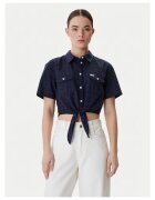 Guess Jeans Дамска риза - памук - - закопчаване с копчета