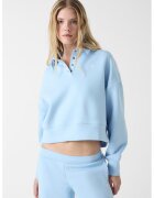 Guess Jeans Къс суитшърт с яка