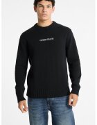 Guess Jeans Памучен пуловер с бродирано лого
