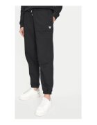 Guess Jeans Панталони от памучна смес с връзки и джобове