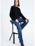 Guess Jeans Пуловер с вълна с плетка осморка