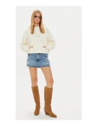Guess Jeans Суичър от смесен памук с джоб