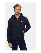 Guess Jeans Суичър с цип и лого детайл