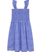 GUESS KIDS Разкроена флорална рокля - Бял/Син