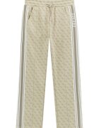 GUESS KIDS Спортен панталон с монограм - Бледозелен/Мръснобял