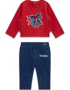 GUESS KIDS Суитшърт и клин - Червен/Син
