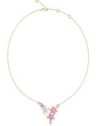 Guess Колие от неръждаема стомана с флорална висулка